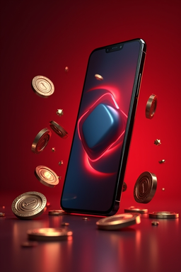 Κινητό με το app του casino